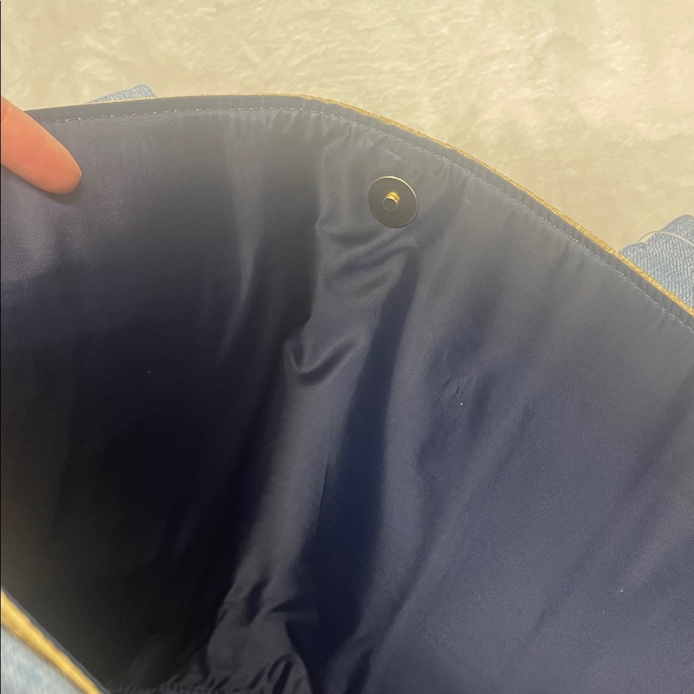 Victoria's Secret Woven and Denim Beach Tote - Picture 10 of 15